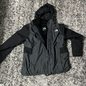 The North Face Charcoal and Black Hooded Jacket